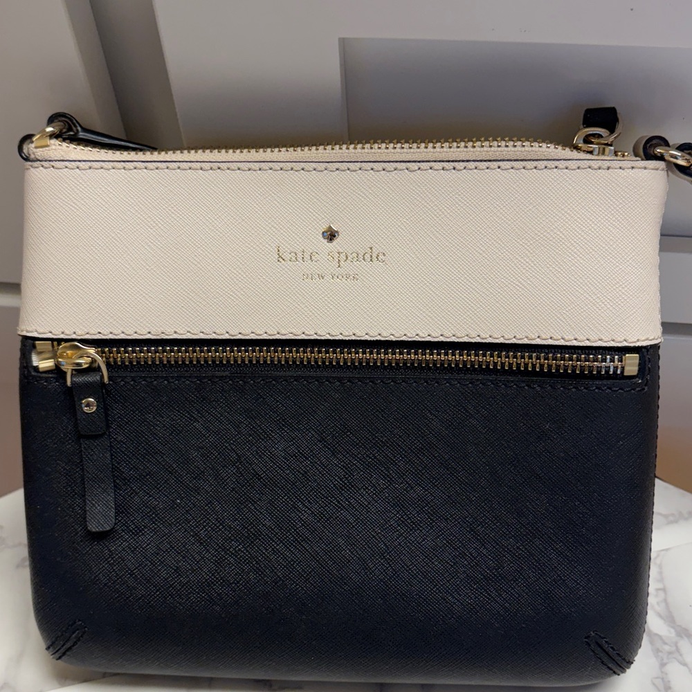 Kate Spade pink/black small crossbody purse